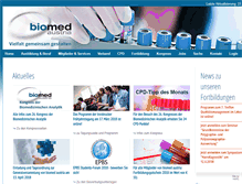 Tablet Screenshot of biomed-austria.at